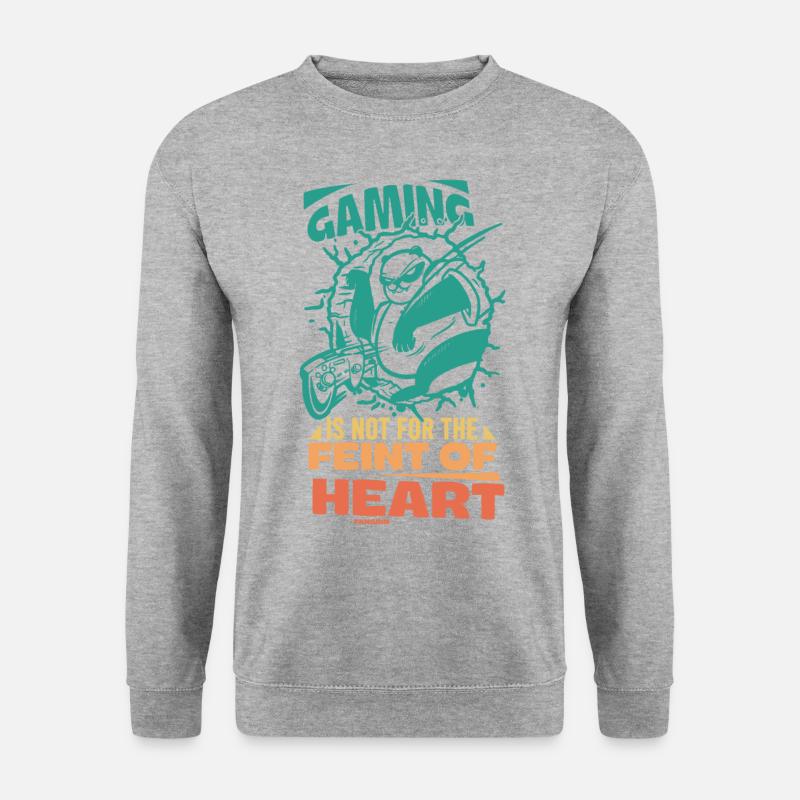 Gaming - Unisex Pullover - Weißgrau meliert
