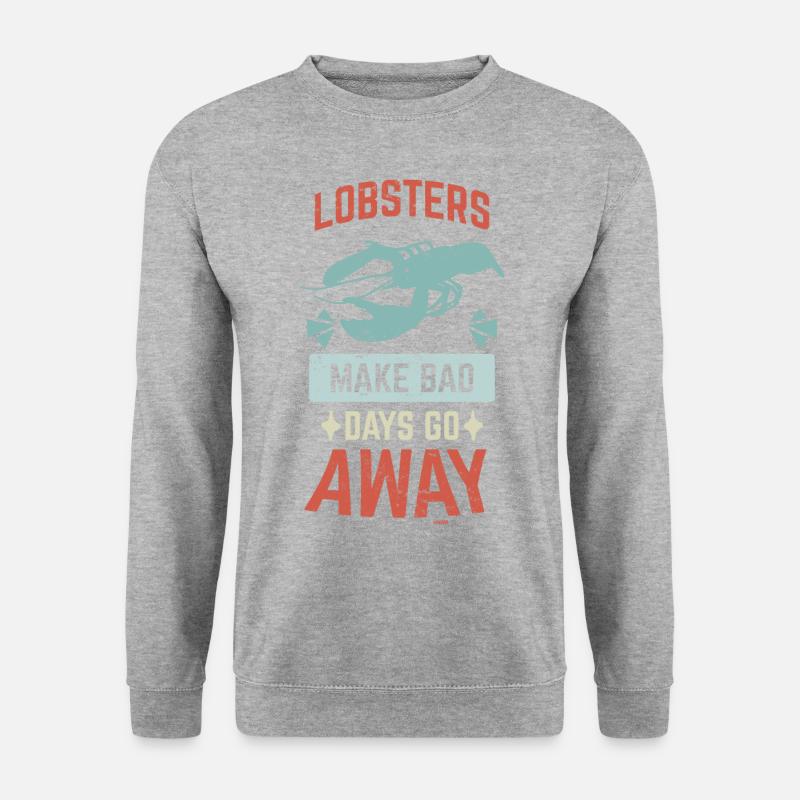 Lobster - Unisex Pullover - Weißgrau meliert