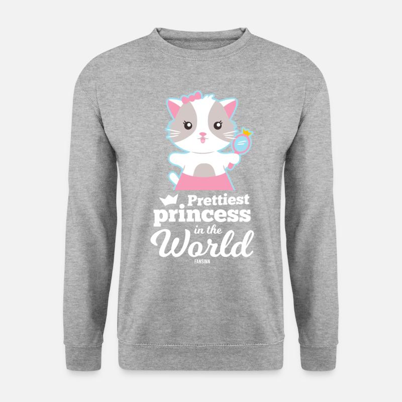 Princesse Chats Chat Maman - Sweat-shirt Unisexe - gris chiné