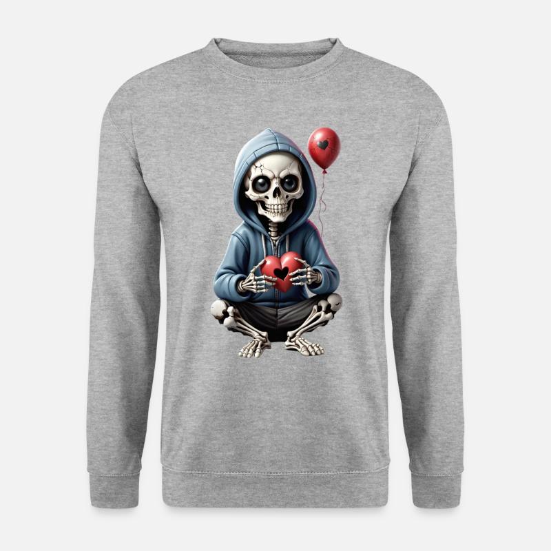 Waiting 4 love - Unisex Pullover - Weißgrau meliert