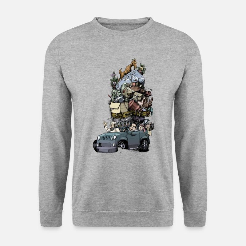Roadtrip - Unisex Pullover - Weißgrau meliert