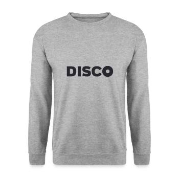 Disco - Unisex Pullover - Weißgrau meliert - Vorne - Alina (178cm) & Michal (187cm)