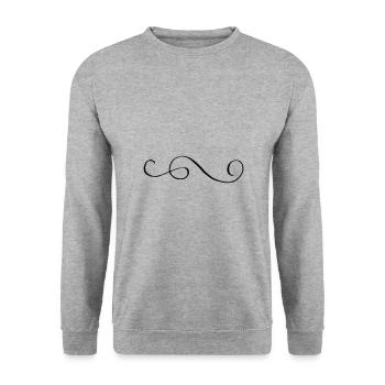 Decoration sketch sign - Unisex Sweatshirt - salt & pepper - Front - Alina (178cm) & Michal (187cm)