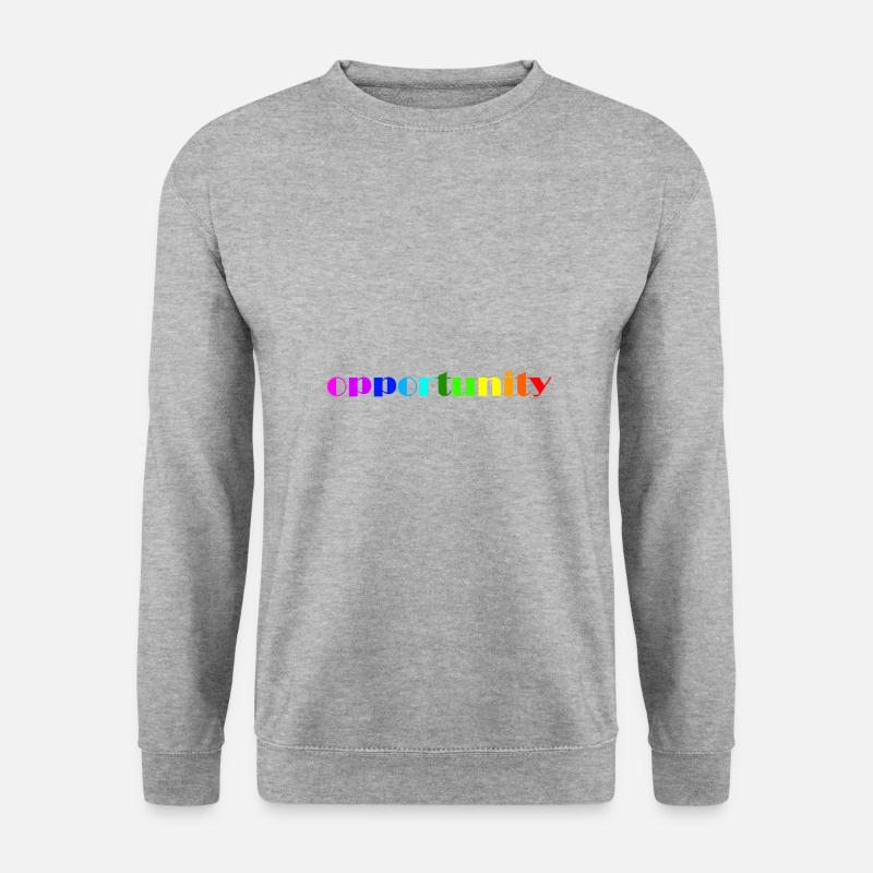 Opportunity - Unisex Pullover - Weißgrau meliert