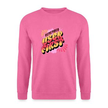 Funny UI/UX User Experience UX Designer - Unisex Sweatshirt - pink - Front