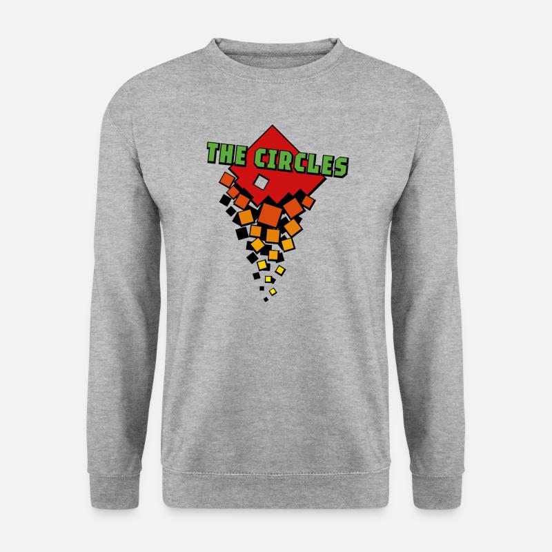 Orange Squares Green Circles - Unisex Sweatshirt - salt & pepper