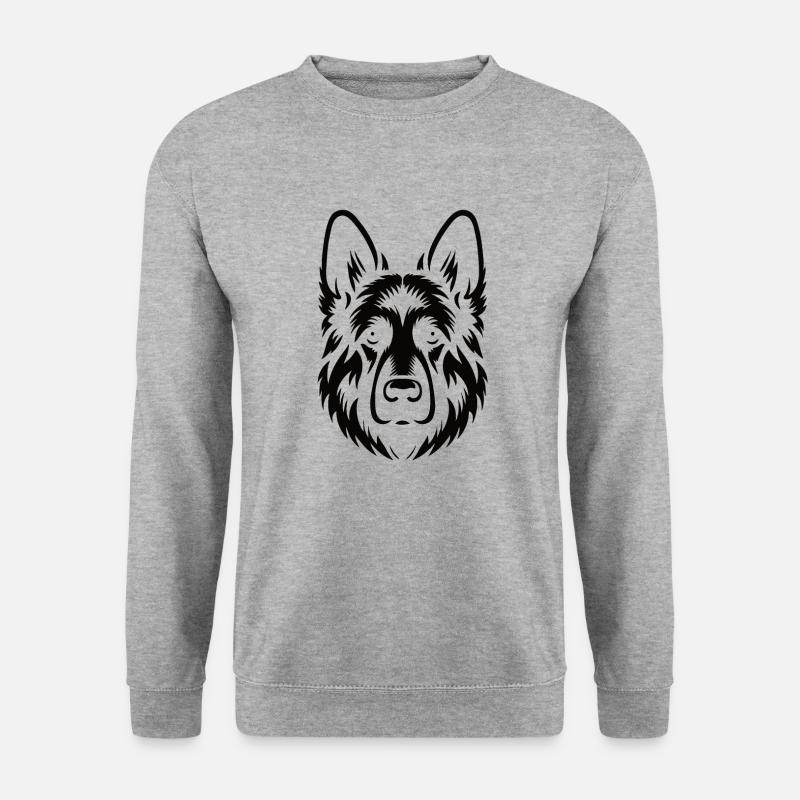 German Shepherd silhouette design - Unisex Sweatshirt - salt & pepper