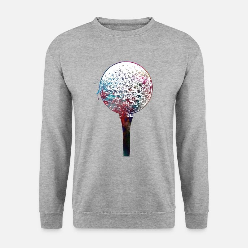 Golfspieler Sport #golf #sport - Unisex Pullover - Weißgrau meliert