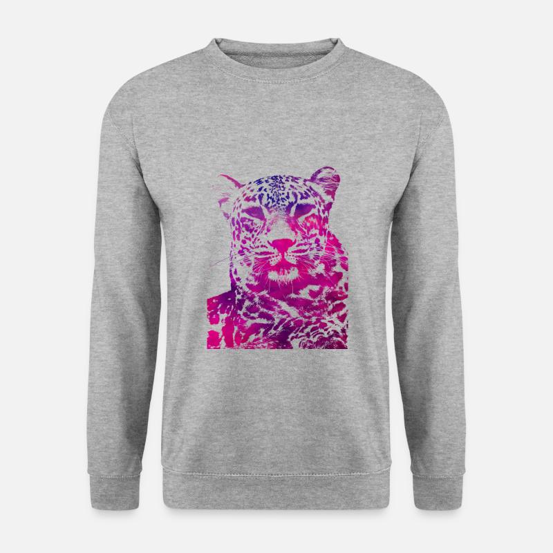 Pink leopard head - Unisex Sweatshirt - salt & pepper