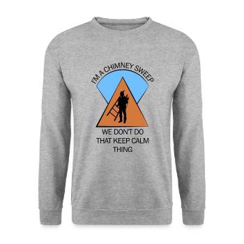 Chimney Sweep Chimney Sweep - Unisex Sweatshirt - salt & pepper - Front - Alina (178cm) & Michal (187cm)
