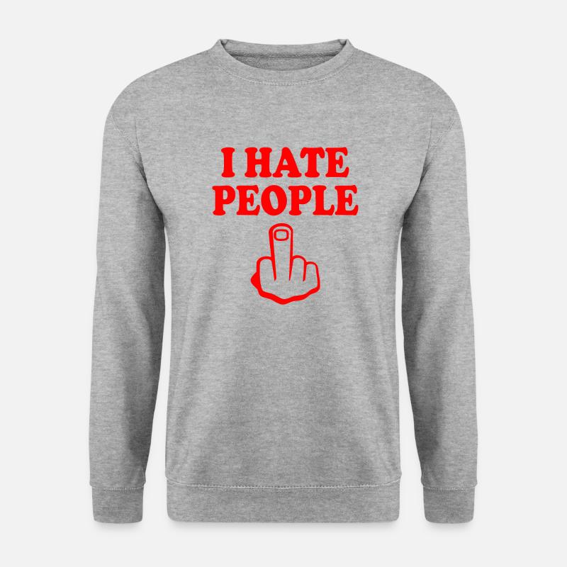 I hate people - Unisex Sweatshirt - salt & pepper