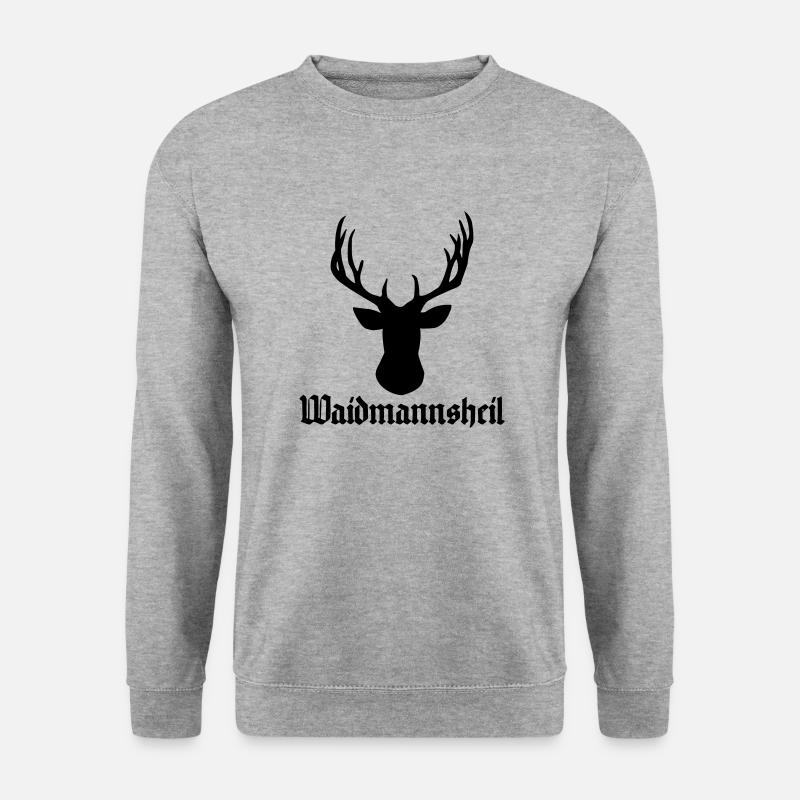 Waidmannsheil - Unisex Pullover - Weißgrau meliert