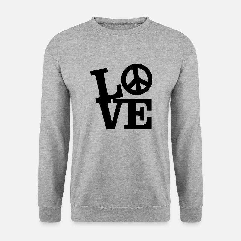 Love - Peace - Unisex Sweatshirt - salt & pepper