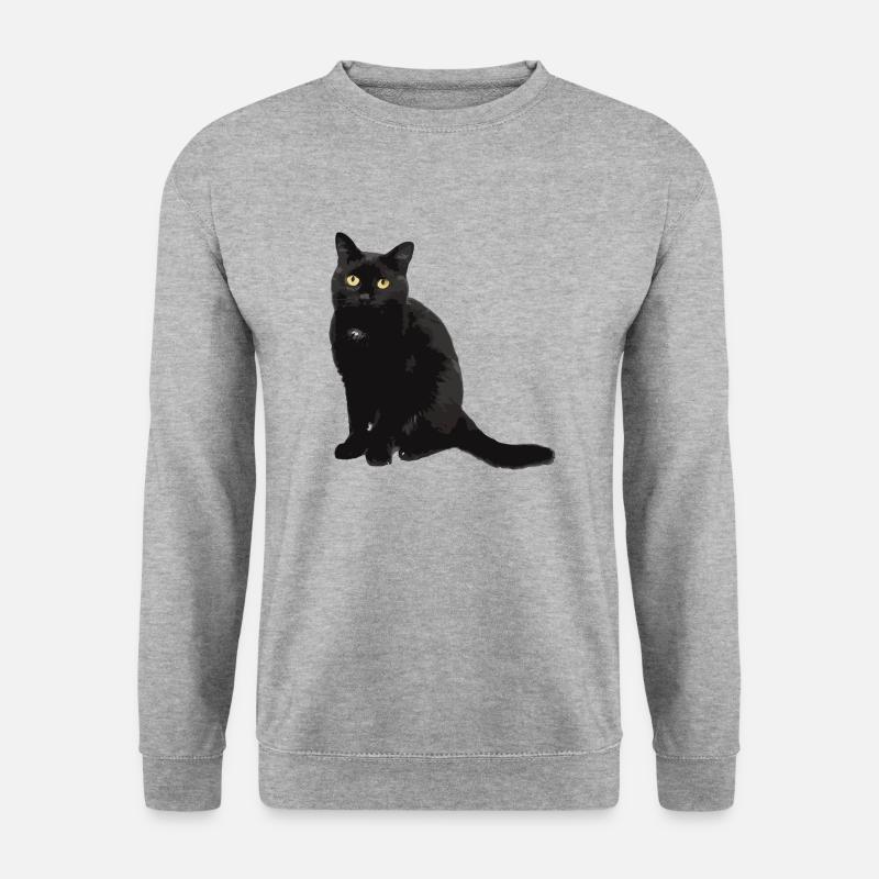 cat - Unisex Sweatshirt - salt & pepper