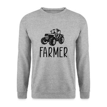 Cultivateur - Sweat-shirt Unisexe - gris chiné - Devant - Alina (178cm) & Michal (187cm)