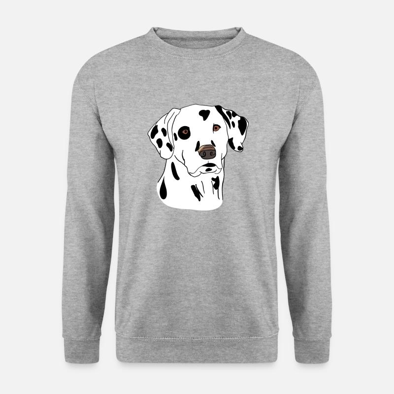 Dalmatiner - Unisex Pullover - Weißgrau meliert
