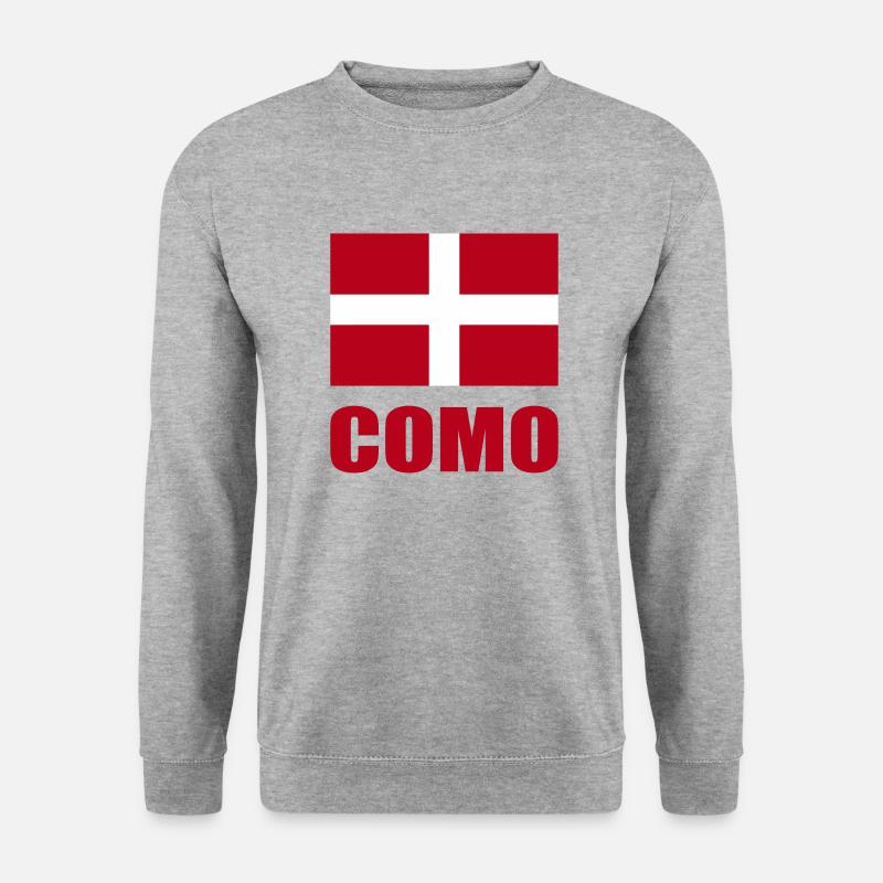 Como - Unisex Pullover - Weißgrau meliert