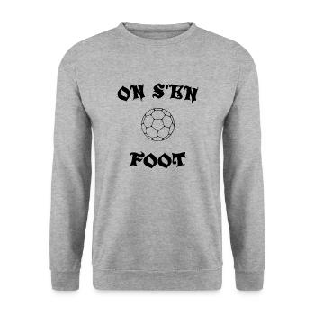 Humour football - Sweat-shirt Unisexe - gris chiné - Devant - Alina (178cm) & Michal (187cm)