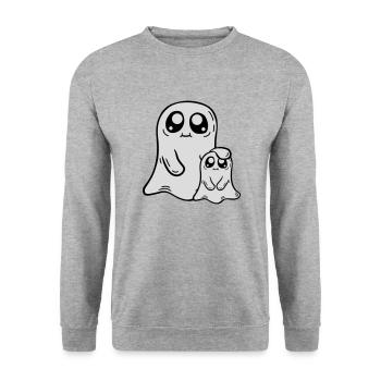 de famille Bande dessinée enfant - Sweat-shirt Unisexe - gris chiné - Devant - Alina (178cm) & Michal (187cm)
