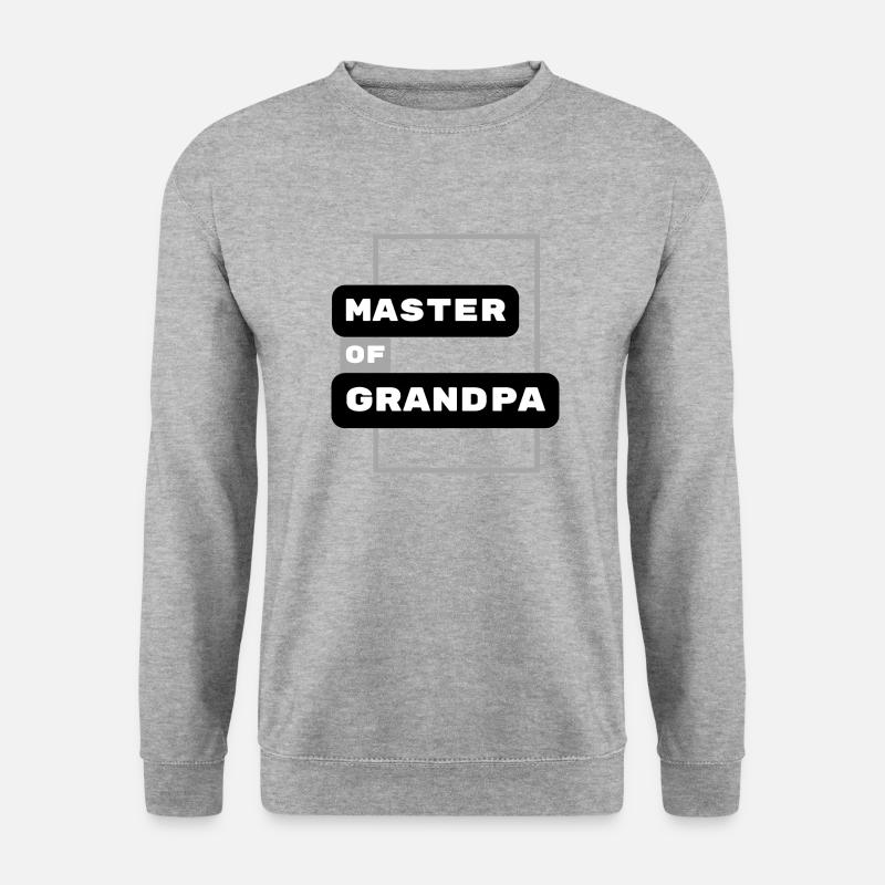 Master of Grandpa - Unisex Pullover - Weißgrau meliert