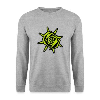 Soleil - Sweat-shirt Unisexe - gris chiné - Devant - Alina (178cm) & Michal (187cm)
