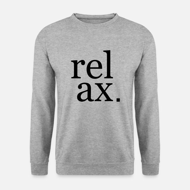 Relax Design - Unisex Pullover - Weißgrau meliert