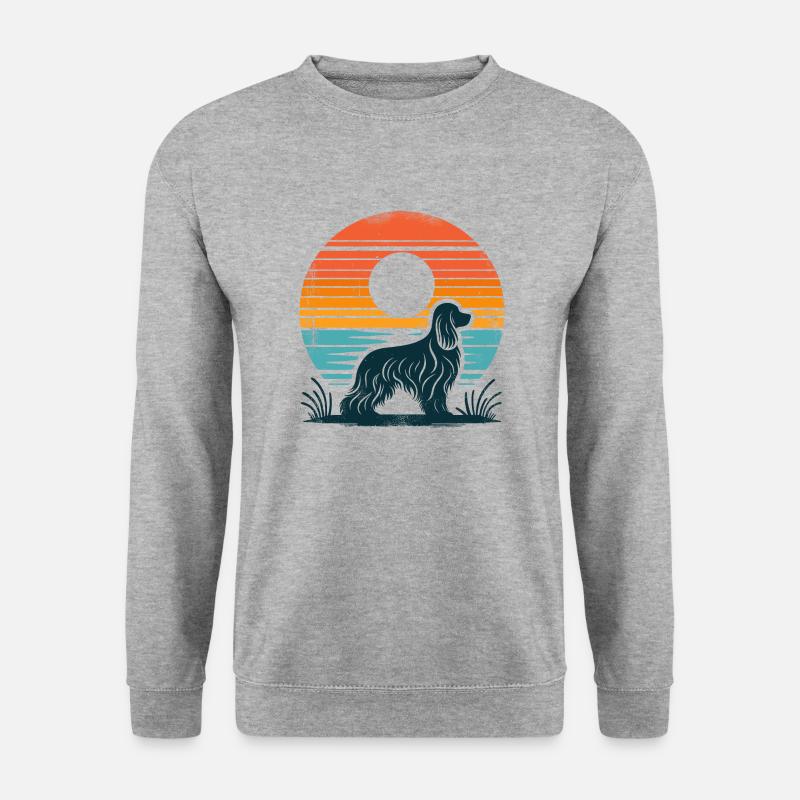Cocker Spaniel Vintage Sunset - Unisex Sweatshirt - salt & pepper