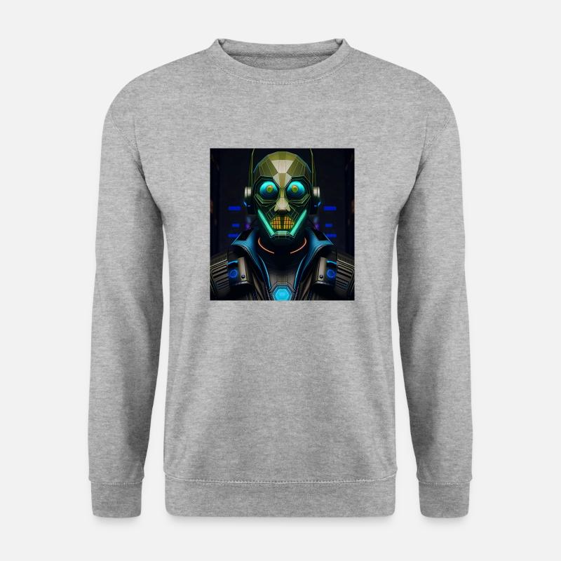Cyberpunk - Unisex Pullover - Weißgrau meliert