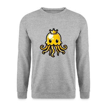 Couronne de bande dessinée de méduse - Sweat-shirt Unisexe - gris chiné - Devant - Alina (178cm) & Michal (187cm)
