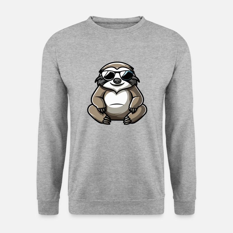 Sloth Comic Cool - Unisex Sweatshirt - salt & pepper