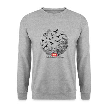 LGBT 37 - Unisex Sweatshirt - salt & pepper - Front - Alina (178cm) & Michal (187cm)