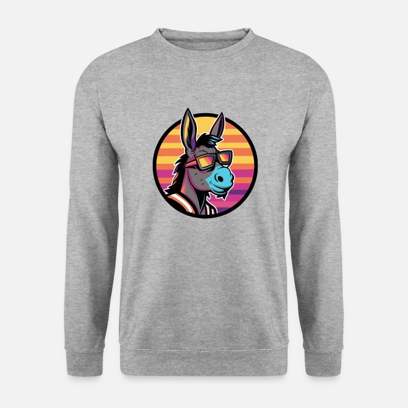 Donkey Cool Comic - Unisex Sweatshirt - salt & pepper