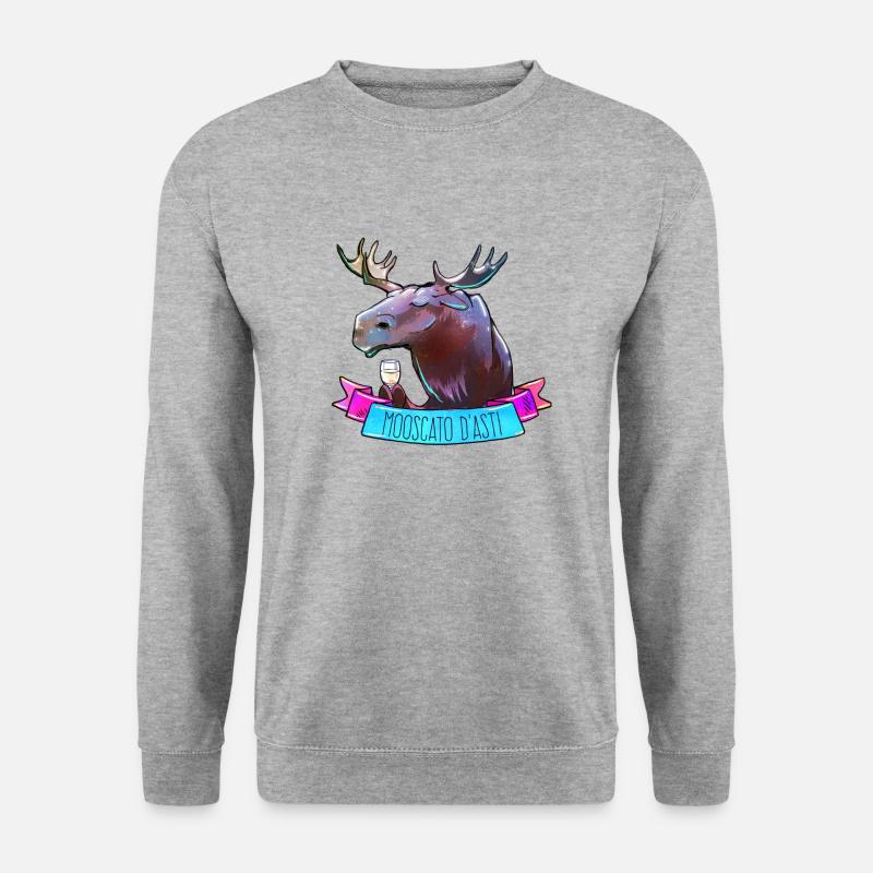 Funny moose - Unisex Sweatshirt - salt & pepper