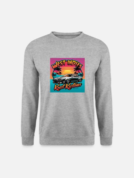 West Indies Koast Kustoms 1 - Sweat-shirt Unisexe - gris chiné