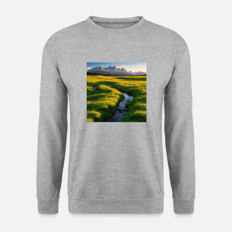 natur - Unisex Pullover - Weißgrau meliert