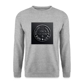 EdenSilver Logo Vintage - Sweat-shirt Unisexe - gris chiné - Devant - Alina (178cm) & Michal (187cm)