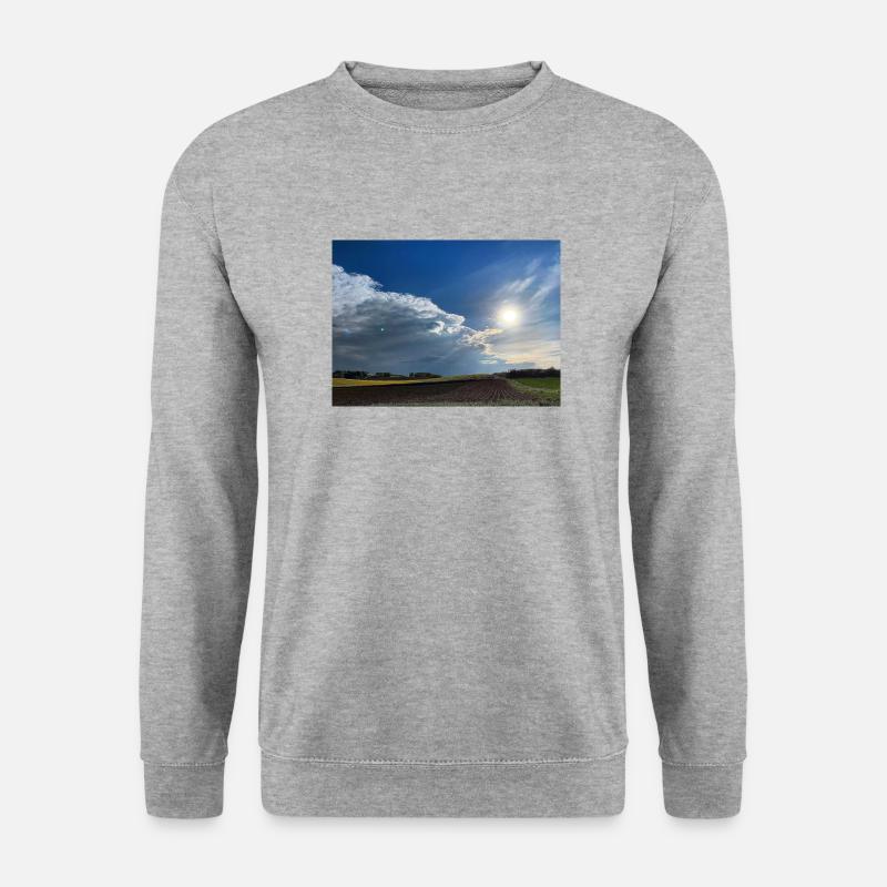 Nature und Wetter - Unisex Pullover - Weißgrau meliert