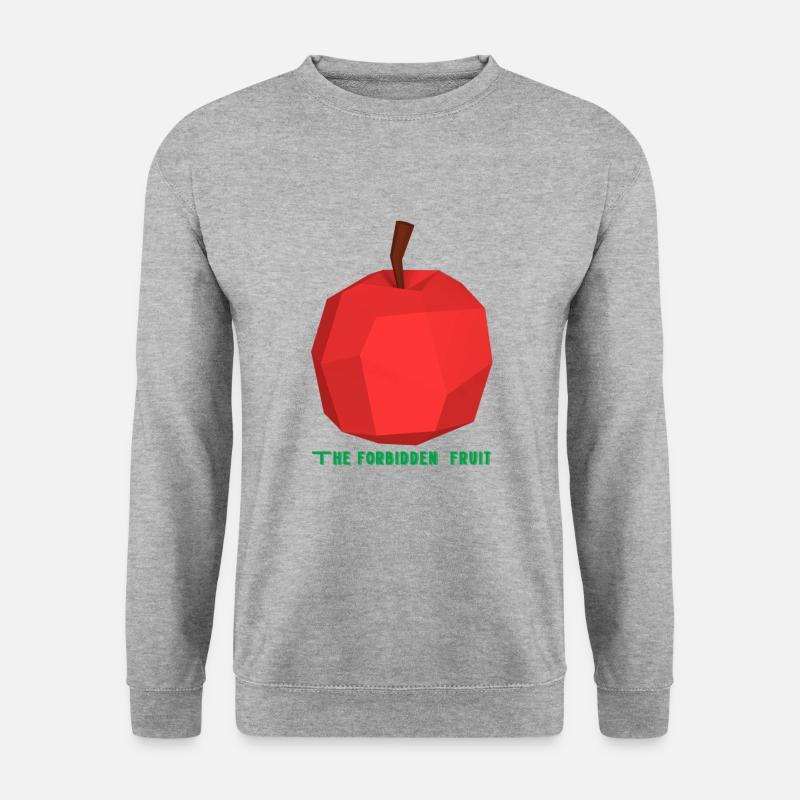 The forbiden fruit 3D - Unisex Pullover - Weißgrau meliert