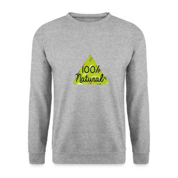 Vegan vegetarian animal welfare gift idea - Unisex Sweatshirt - salt & pepper - Front - Alina (178cm) & Michal (187cm)
