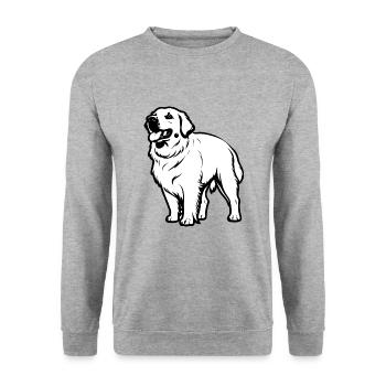 Golden Retriever - Pet Design - Unisex Sweatshirt - salt & pepper - Front - Alina (178cm) & Michal (187cm)