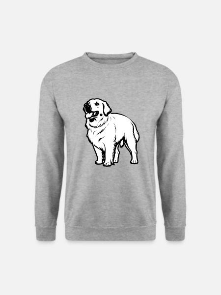 Golden Retriever - Conception de chien de compagnie - Sweat-shirt Unisexe - gris chiné