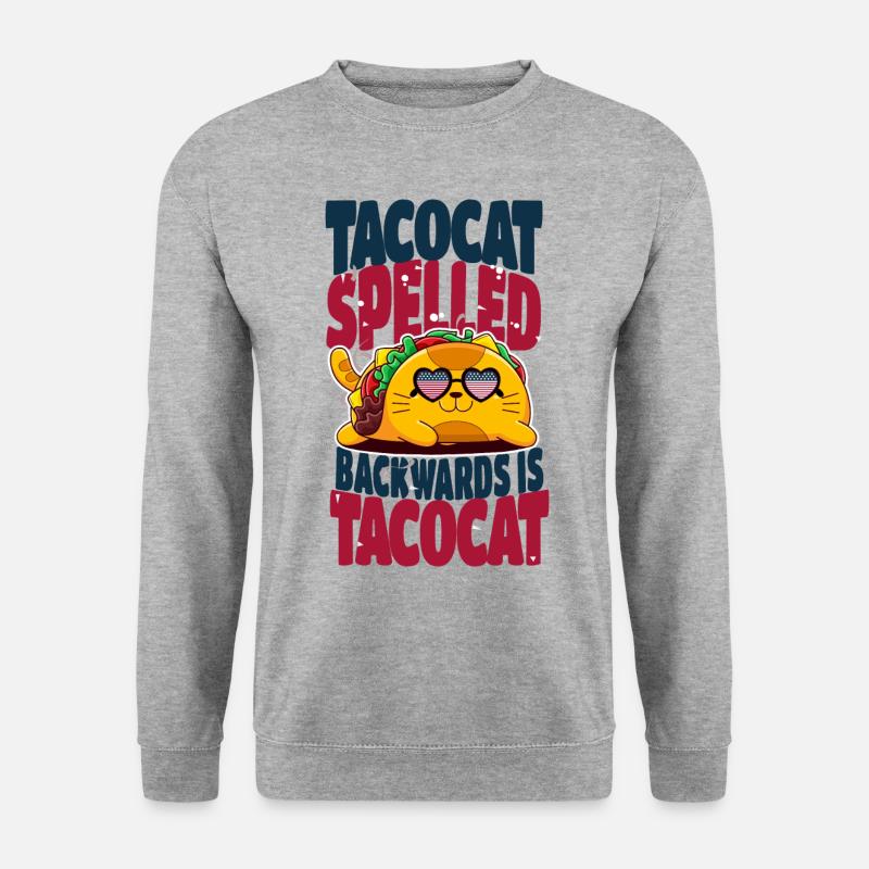 Taco - Unisex Pullover - Weißgrau meliert