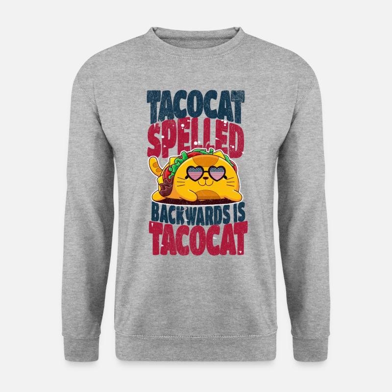 Taco - Unisex Pullover - Weißgrau meliert