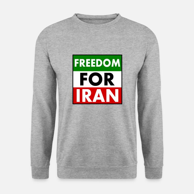 Freedom for iran - Sweat-shirt Unisexe - gris chiné