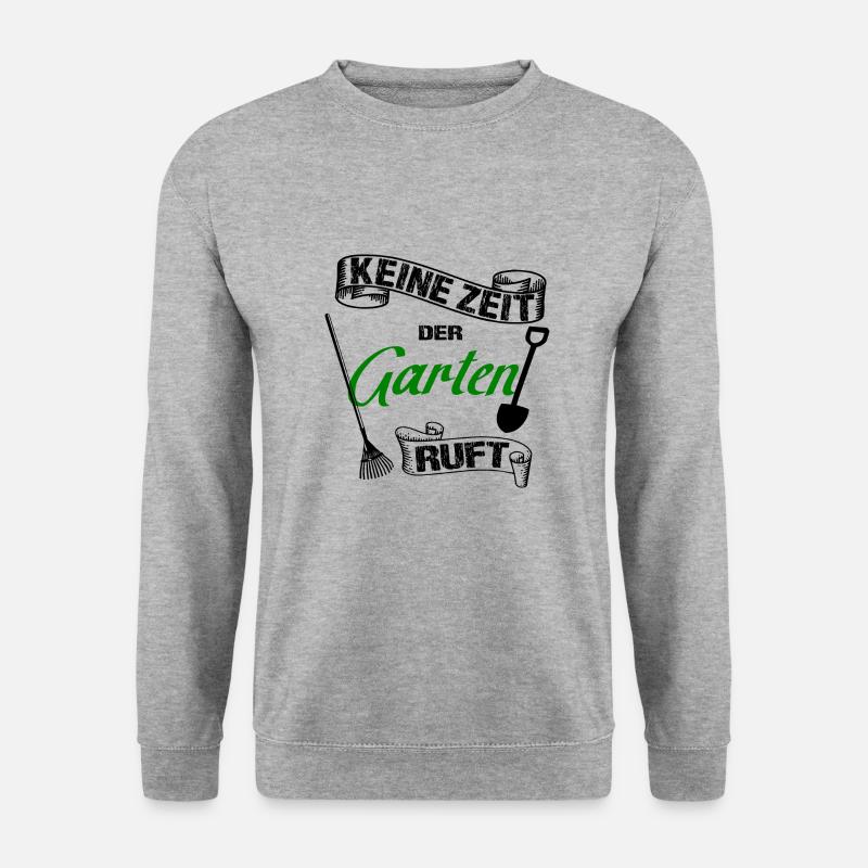 Garten - Unisex Pullover - Weißgrau meliert