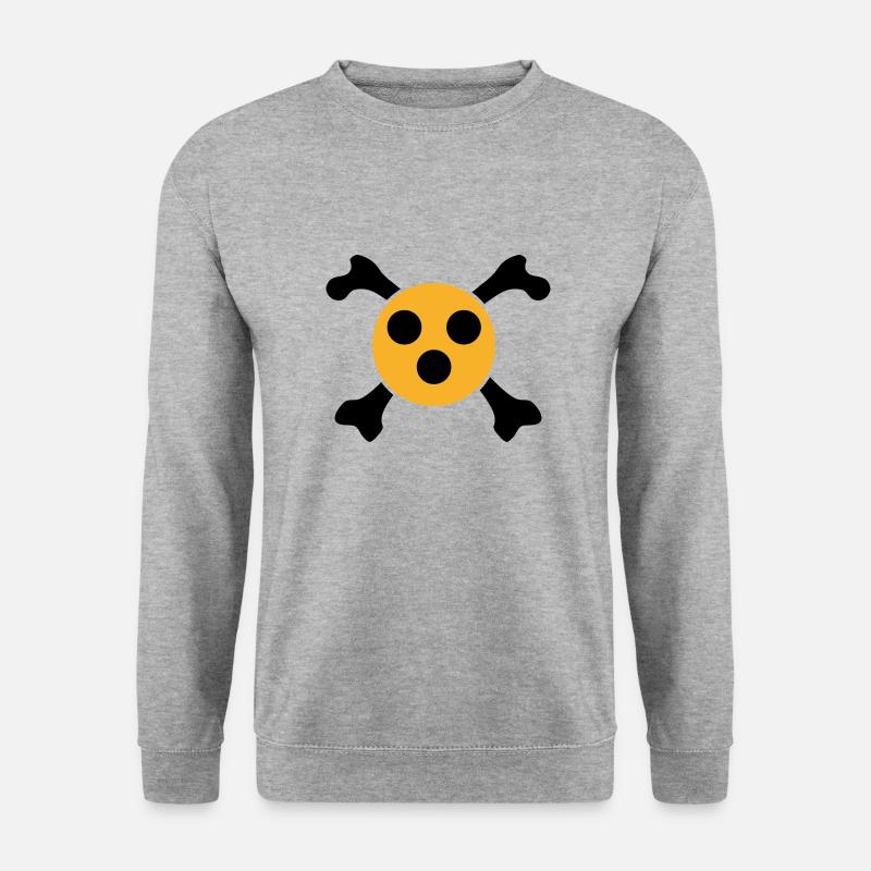 blind sehbeeinträchtigung blindenhund - Unisex Pullover - Weißgrau meliert