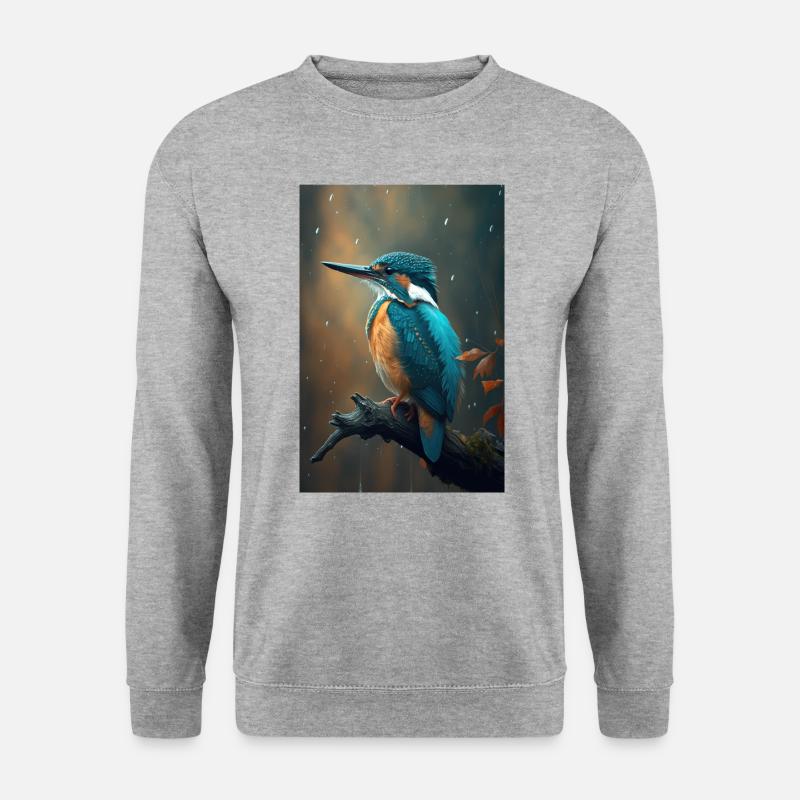 Eisvogel Kingfisher Vogel bird Lover - Unisex Sweatshirt - salt & pepper