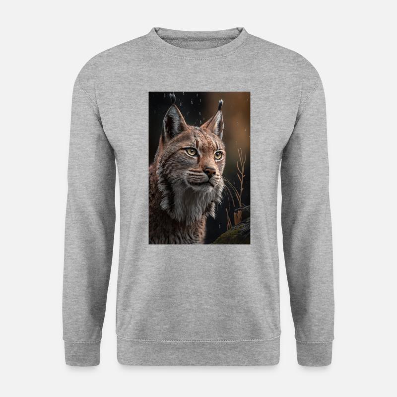 Luchs - Unisex Pullover - Weißgrau meliert