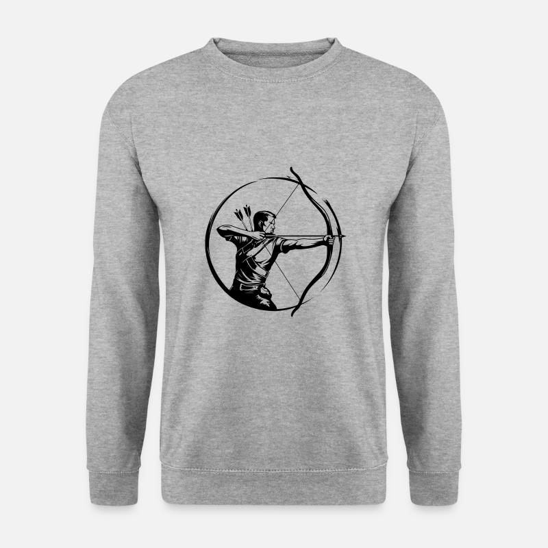 Archery Silhouette - Unisex Sweatshirt - salt & pepper