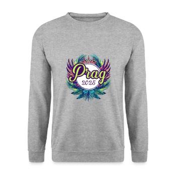 Prague 2025 Team - Unisex Sweatshirt - salt & pepper - Front - Alina (178cm) & Michal (187cm)